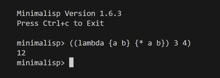 Minimalisp: A Minimalistic Lisp Variant